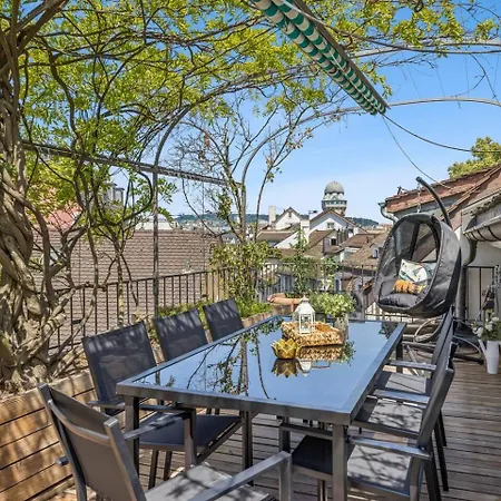 Apartamento Old Town Penthouse Rooftop Terrace Ac Zurique